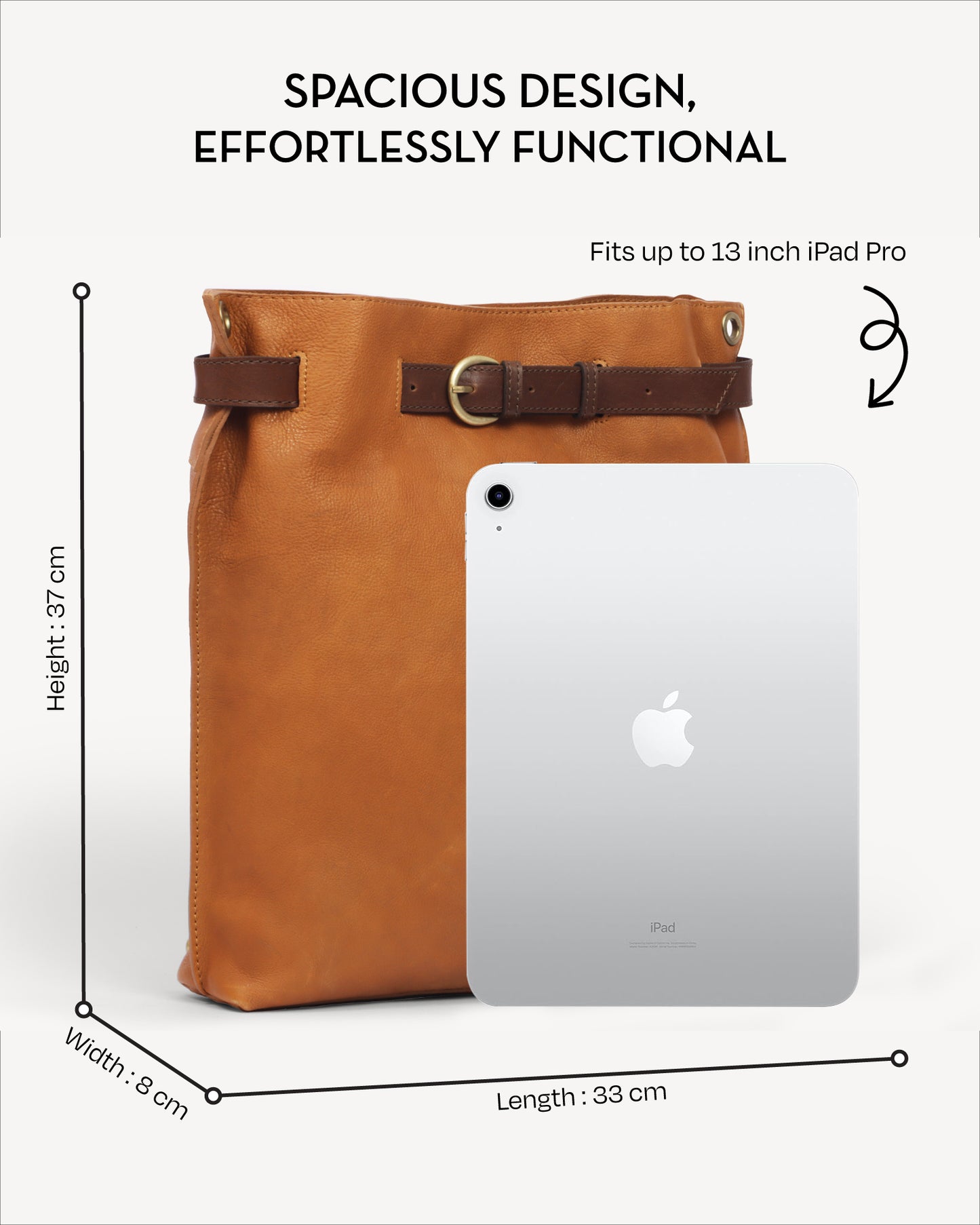 Santorini Backpack - Vintage Caramel