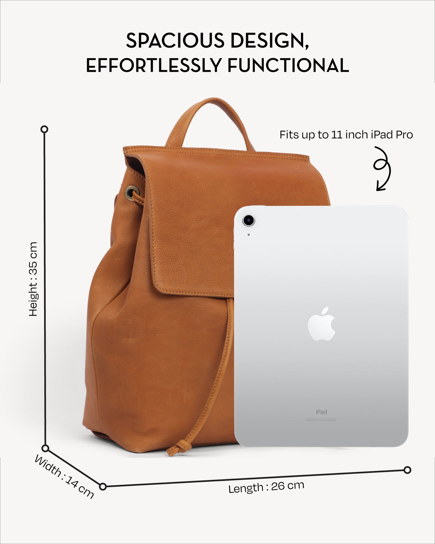 Hanoi Backpack - Vintage Caramel