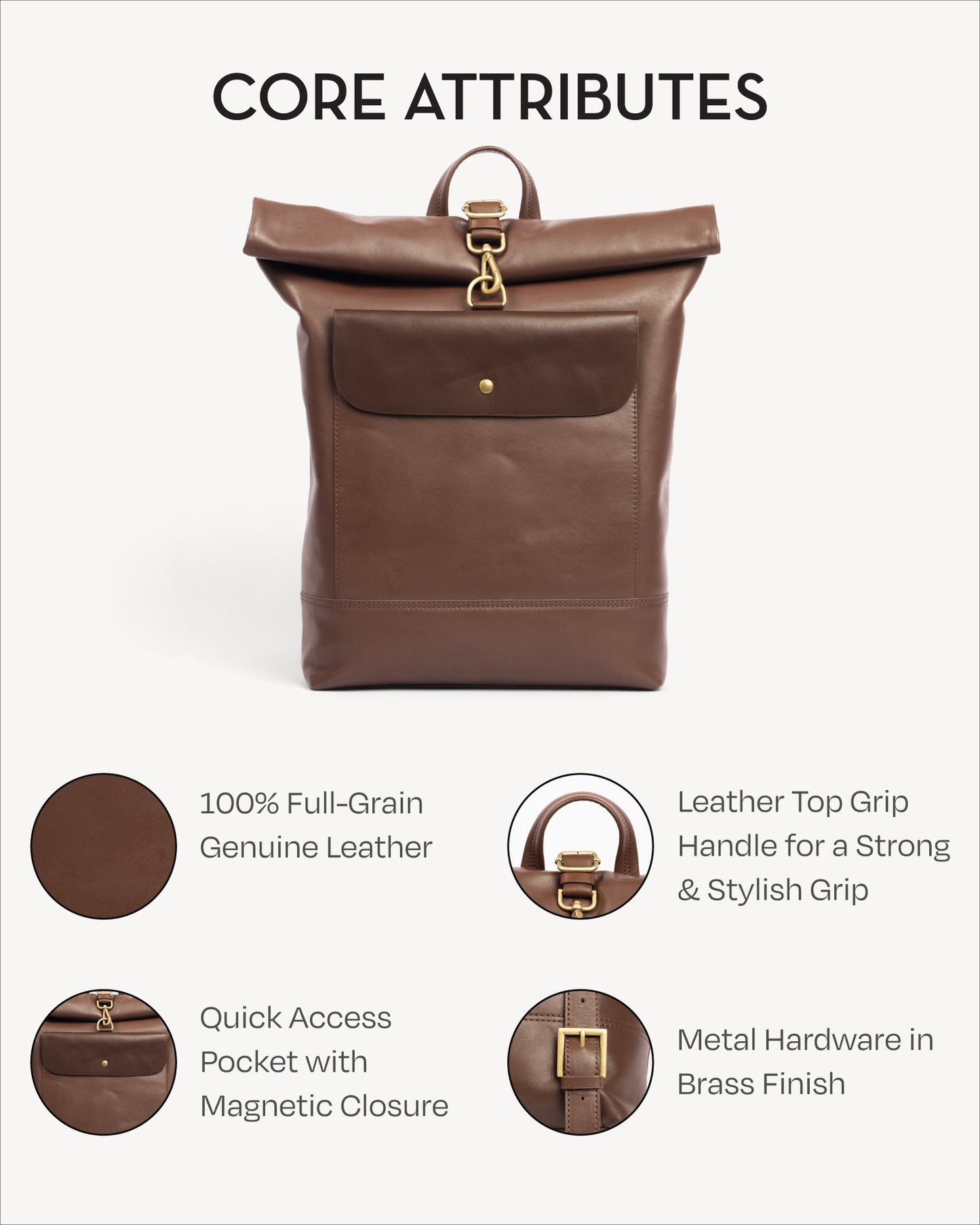 Berlin Backpack - Chestnut Brown