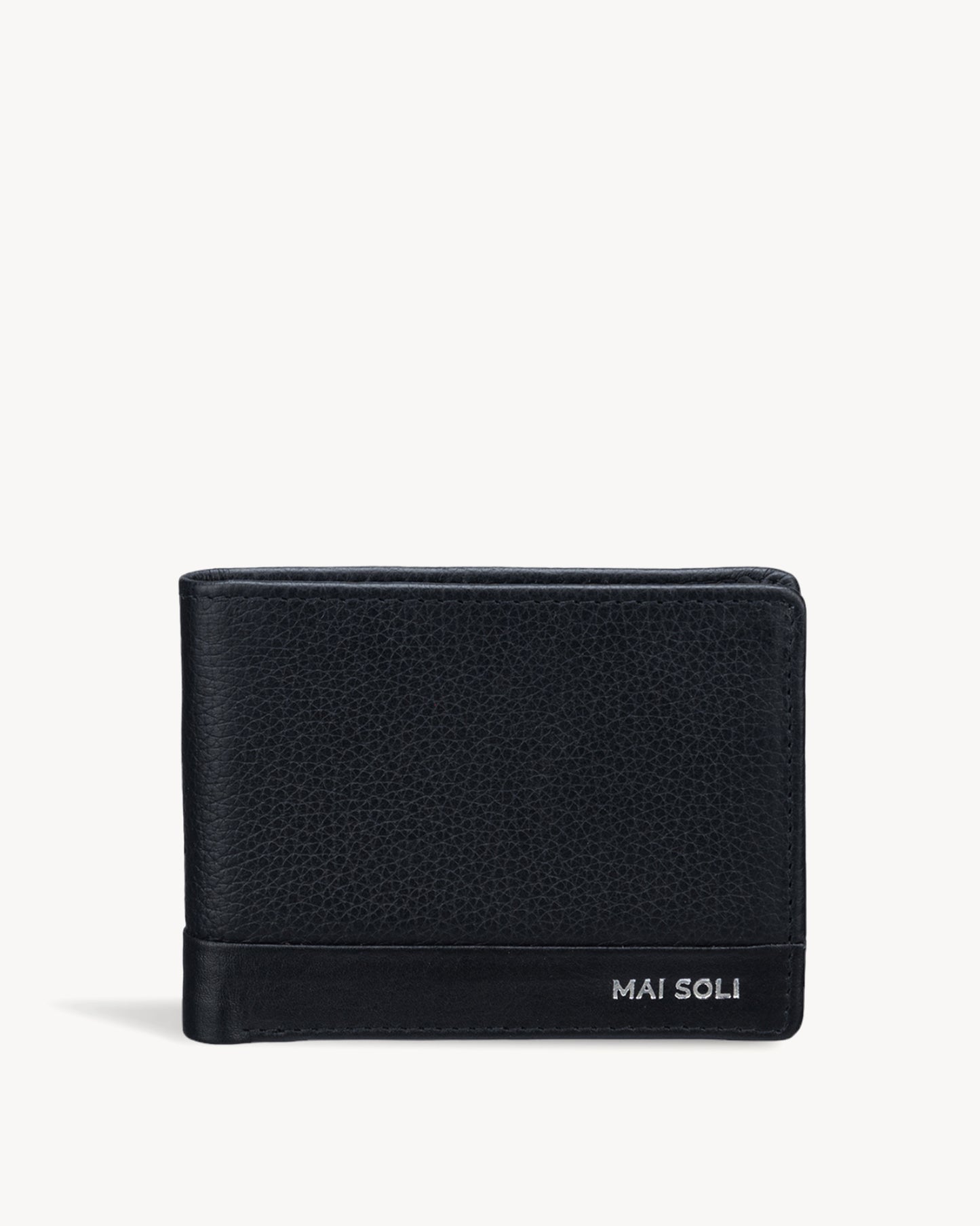 Pilot Bi-fold Leather Men's Wallet with Classy Gift Box & 8 Credit Card Holder- Black