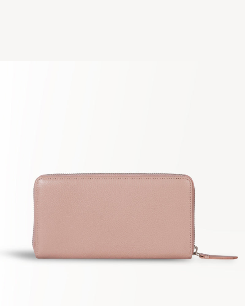 Charlotte Zip-around Wallet - Nude Pink