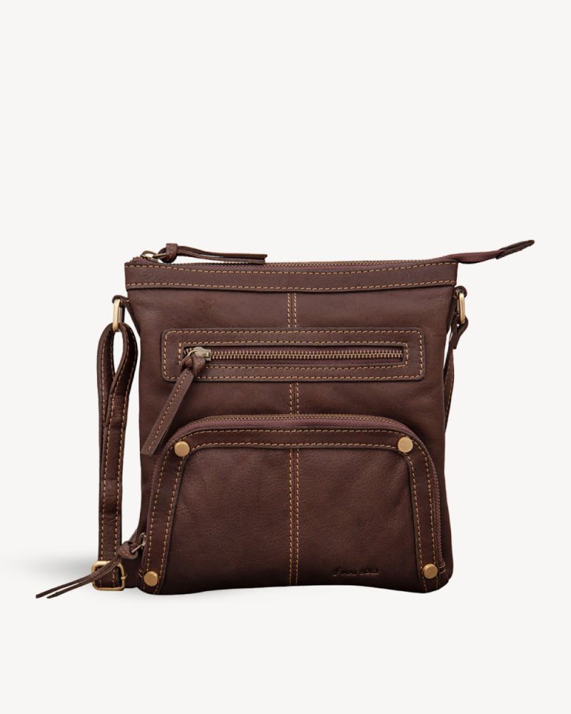 Ranch Crossbody Sling Bag Brown