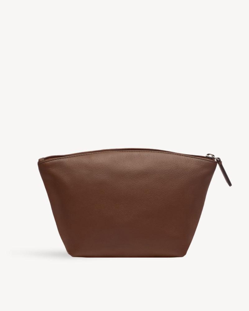 Paris Large Carry-all Pouch - Cognac Brown