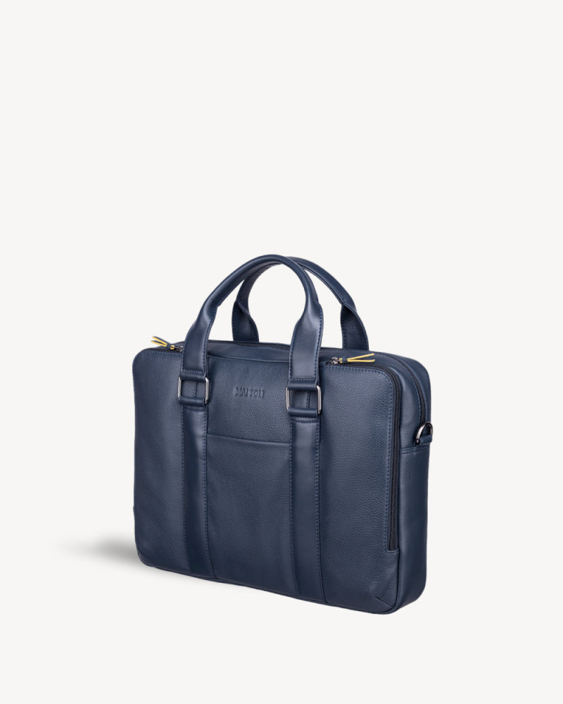 Carter Multi-pocket Laptop Bag - Navy Blue
