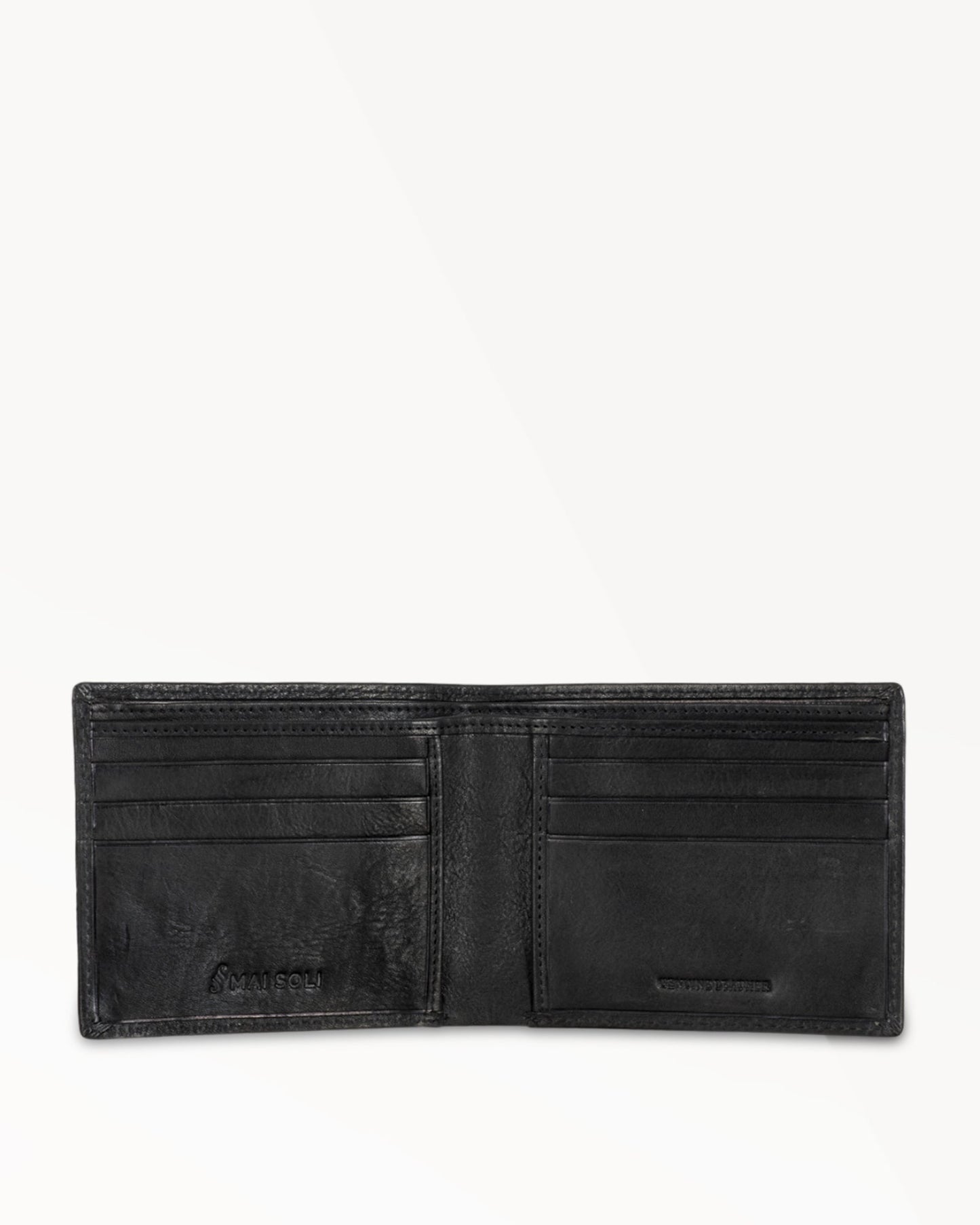 Vintage Bi-fold Wallet - Black