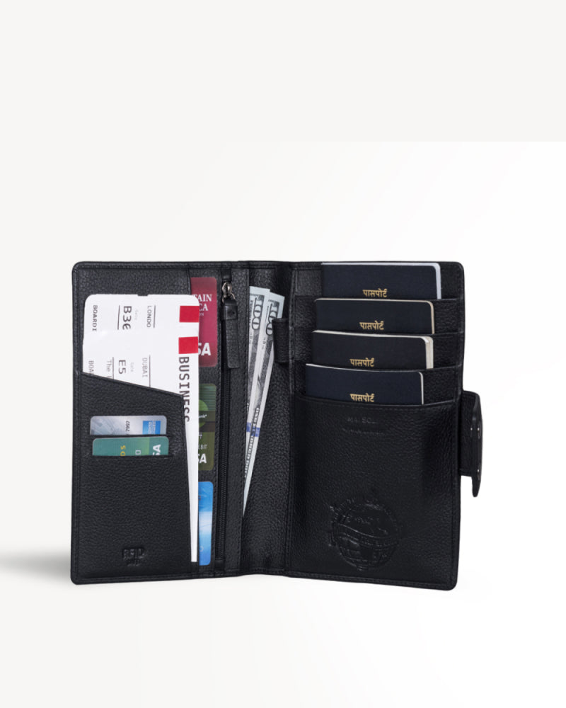 Safari Large Travel Wallet- Black