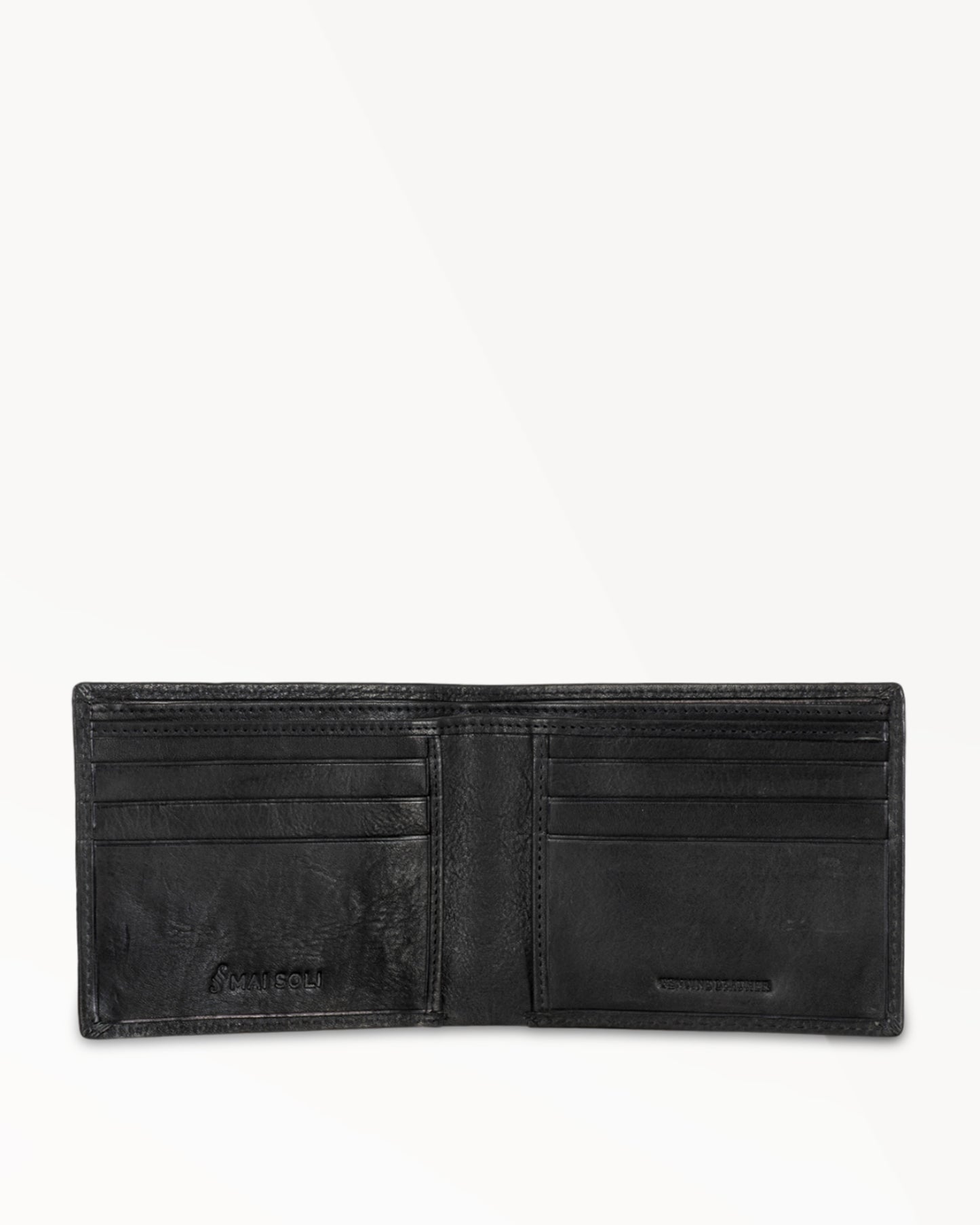 Vintage Bi-fold Wallet - Black