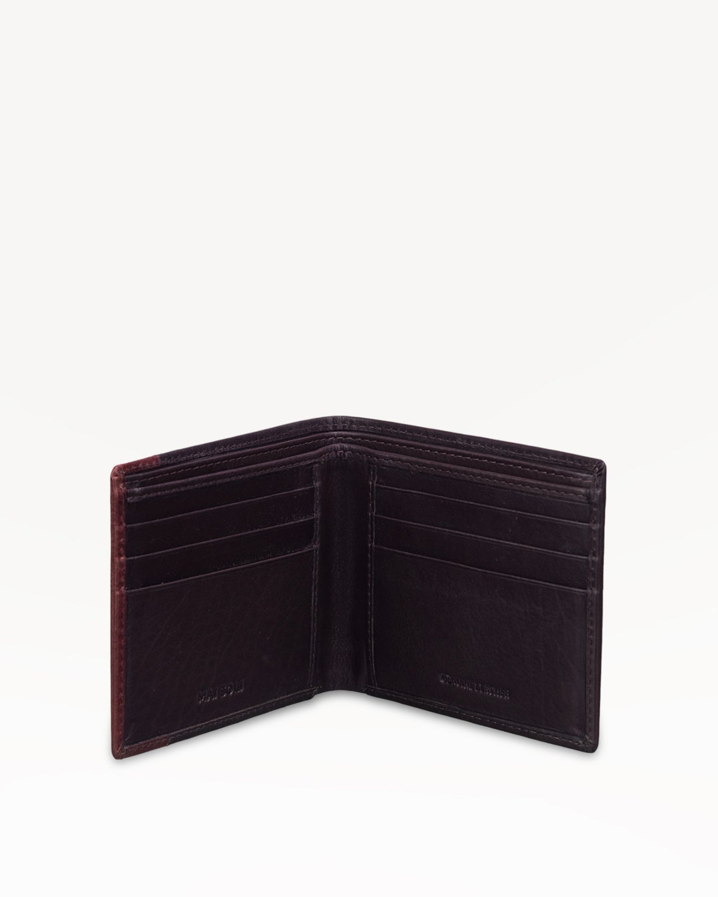 Antique Slim Bi-fold Wallet - Brown