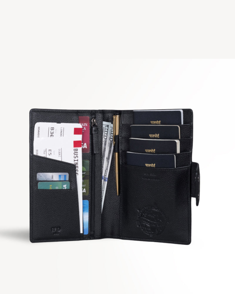 Safari Large Travel Wallet- Black