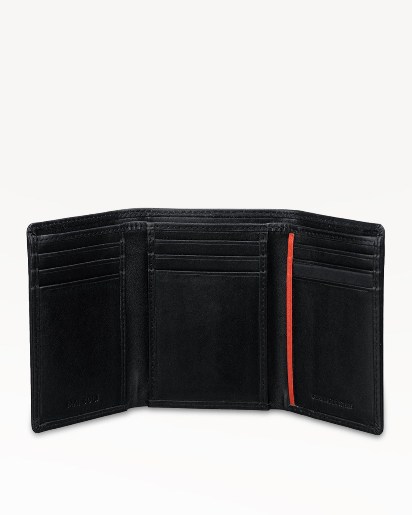 Elegance Tri-fold Wallet - Black