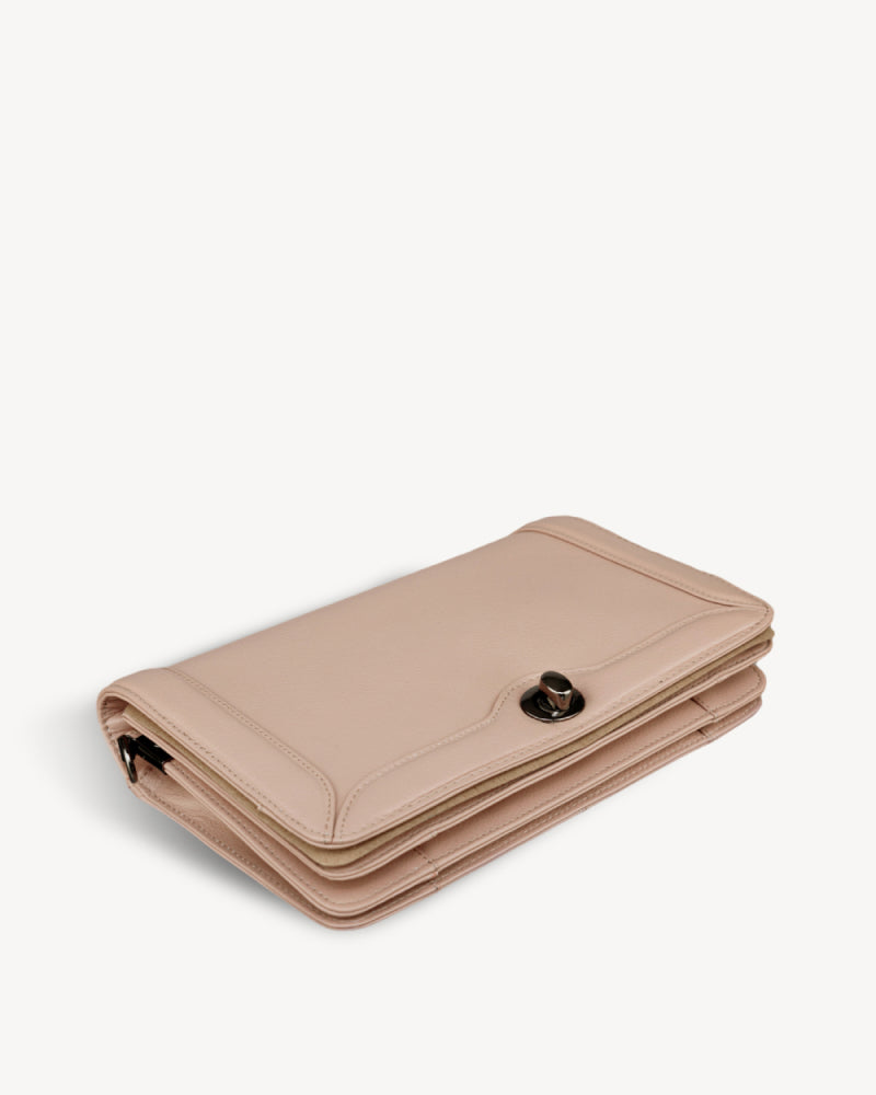 Bowie Leather Crossbody Bag - Nude Pink