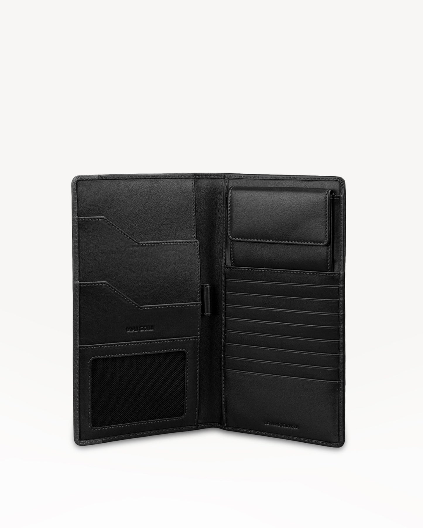 Antique Carry All Travel Wallet- Black