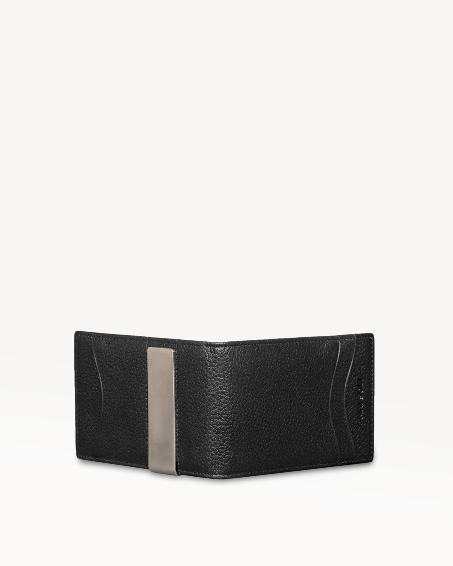 Dollaro RFID Protected Money Clip Wallet - Black
