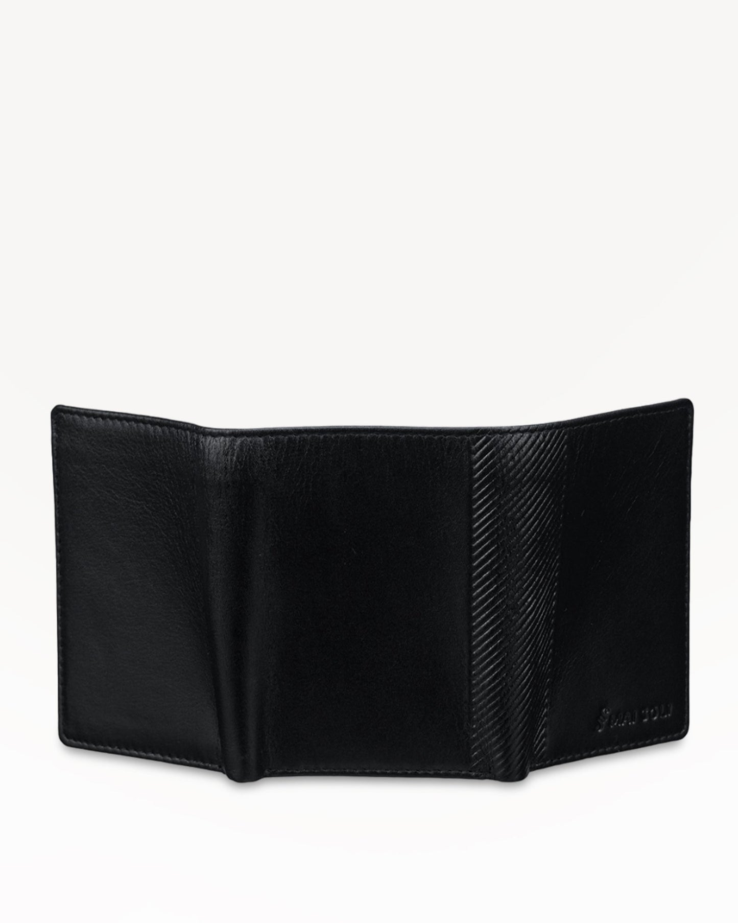 Elegance Tri-fold Wallet - Black