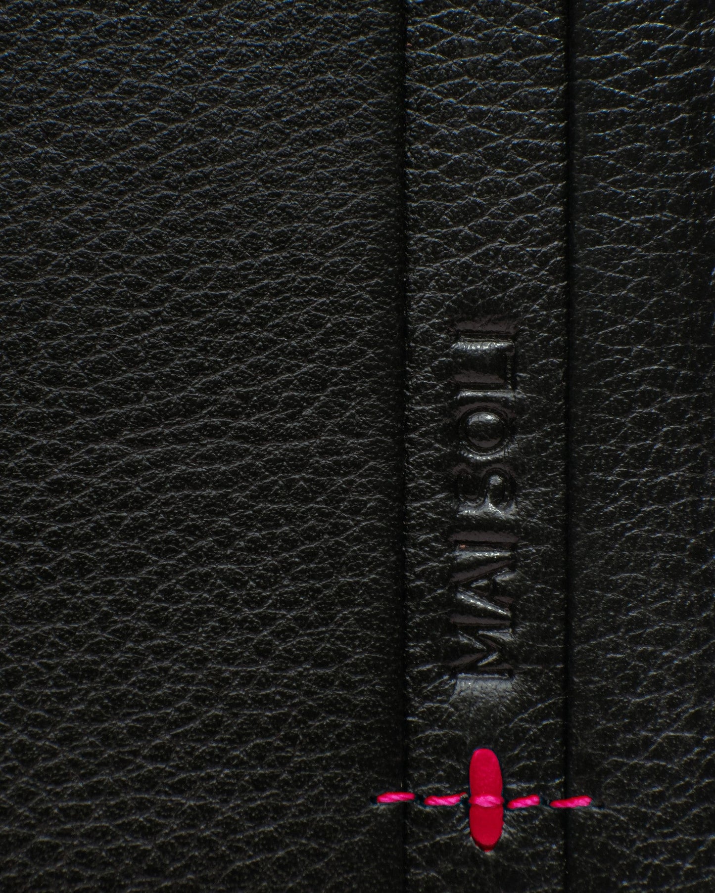 Neo Leather Two Fold wallet with Coin Pocket - Black / Red