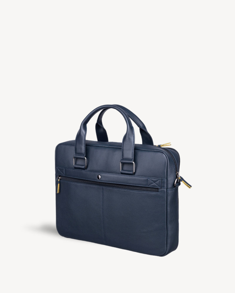 Carter Multi-pocket Laptop Bag - Navy Blue