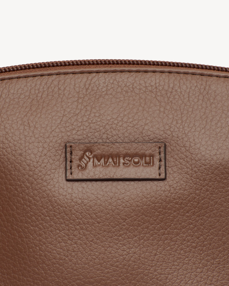 Paris Large Carry-all Pouch - Cognac Brown