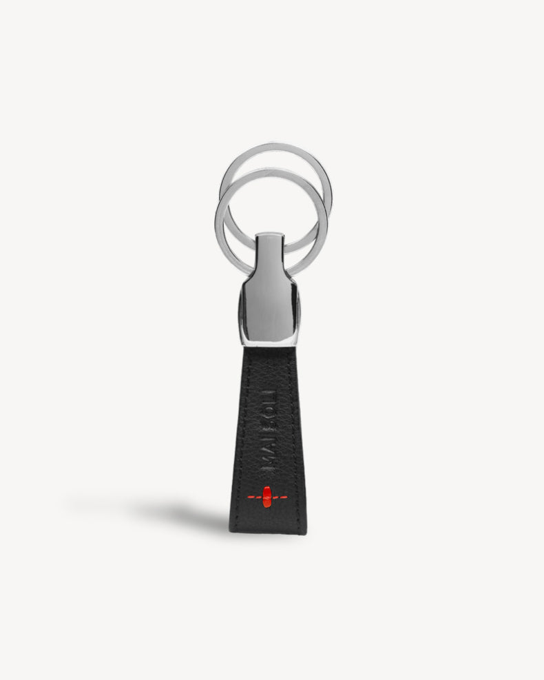 Neo Bi-Fold Wallet + Key Ring Gift Set - Black / Red