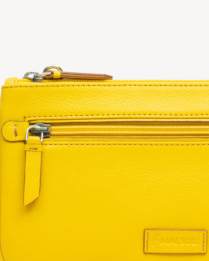 Virginia Large Slim Wristlet Pouch - Yellow