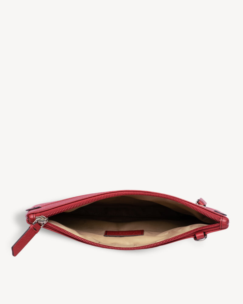 Virginia Small Slim Wristlet Pouch - Red