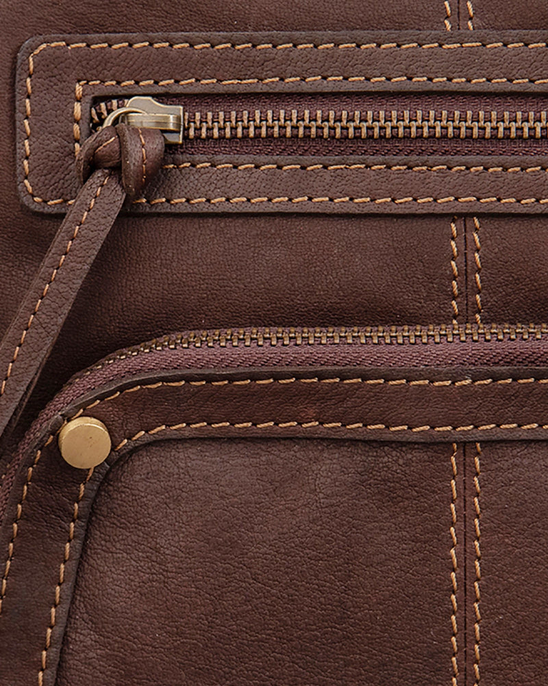 Ranch Crossbody Sling Bag - Brown