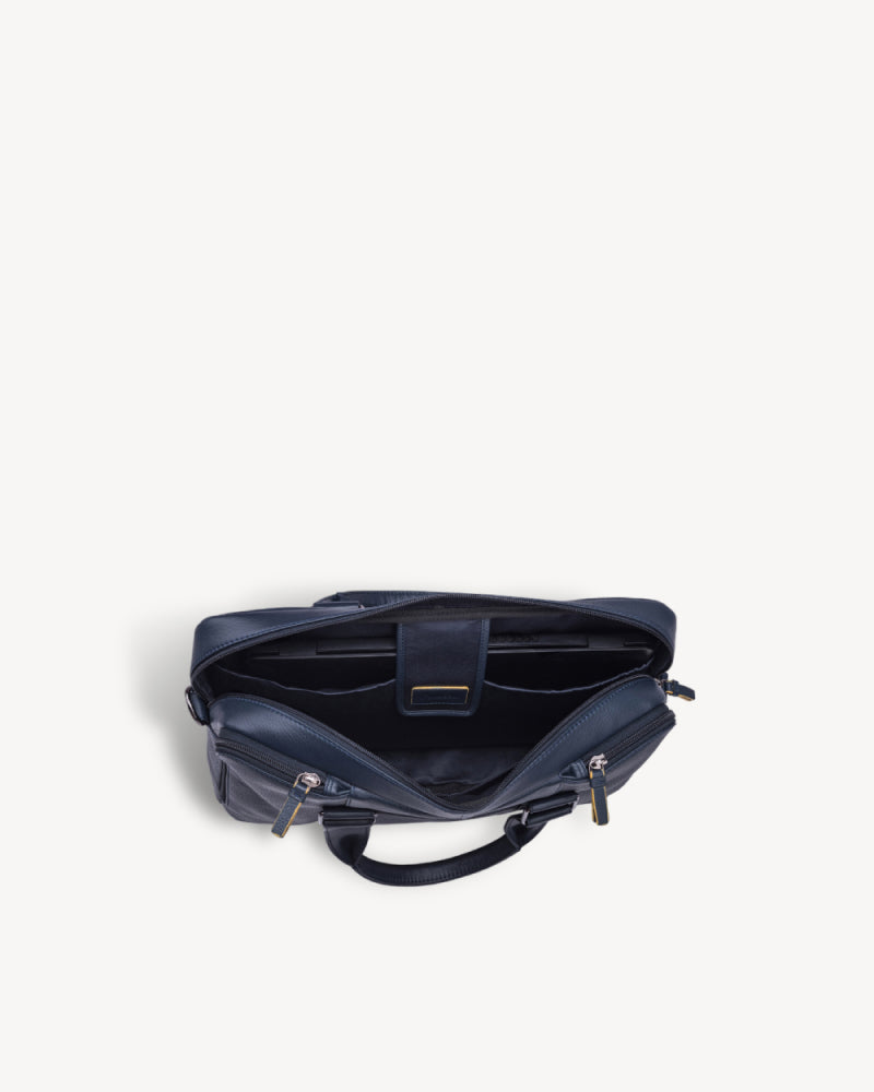 Carter Multi-pocket Laptop Bag - Navy Blue