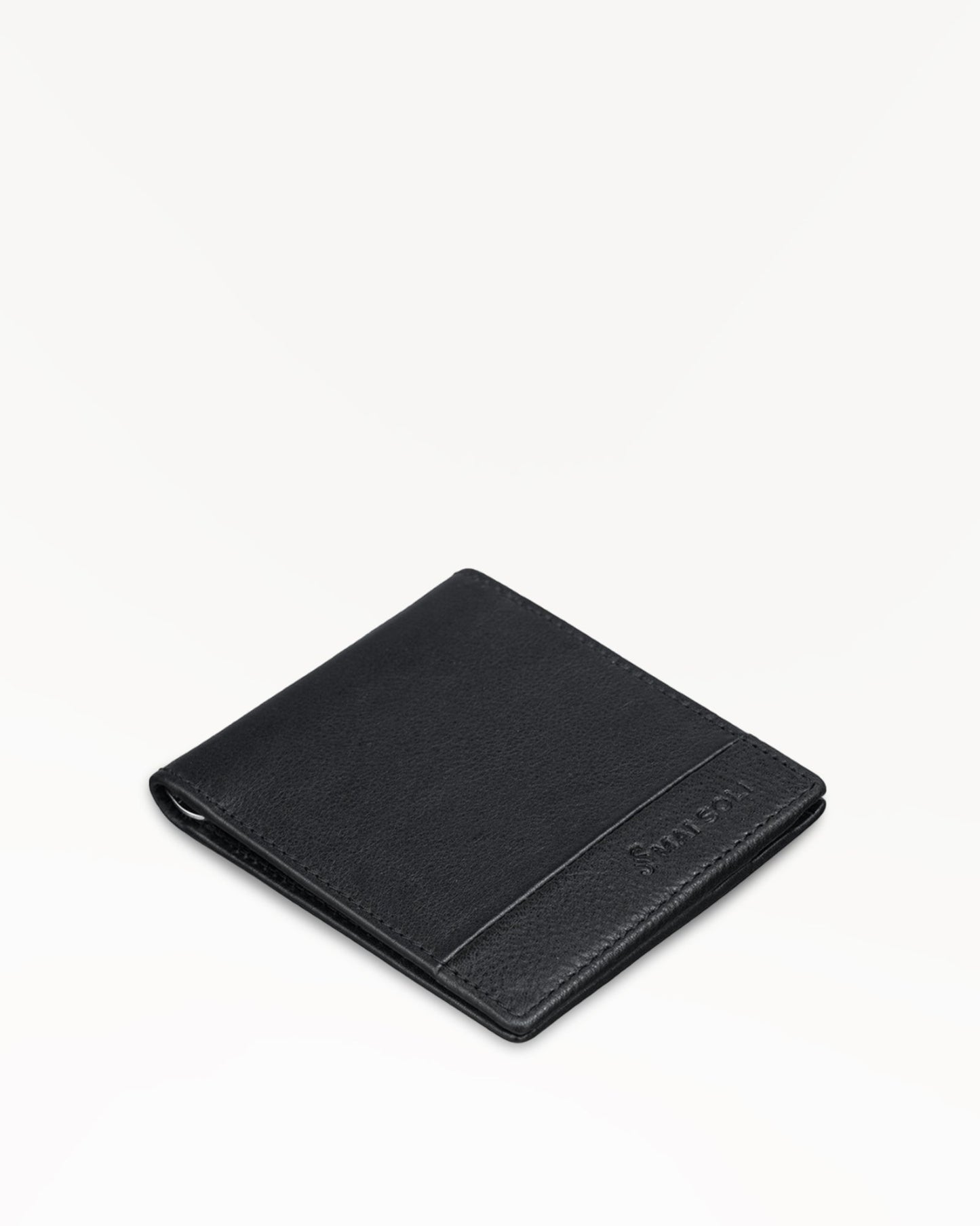 Antique Money Clip Wallet - Black