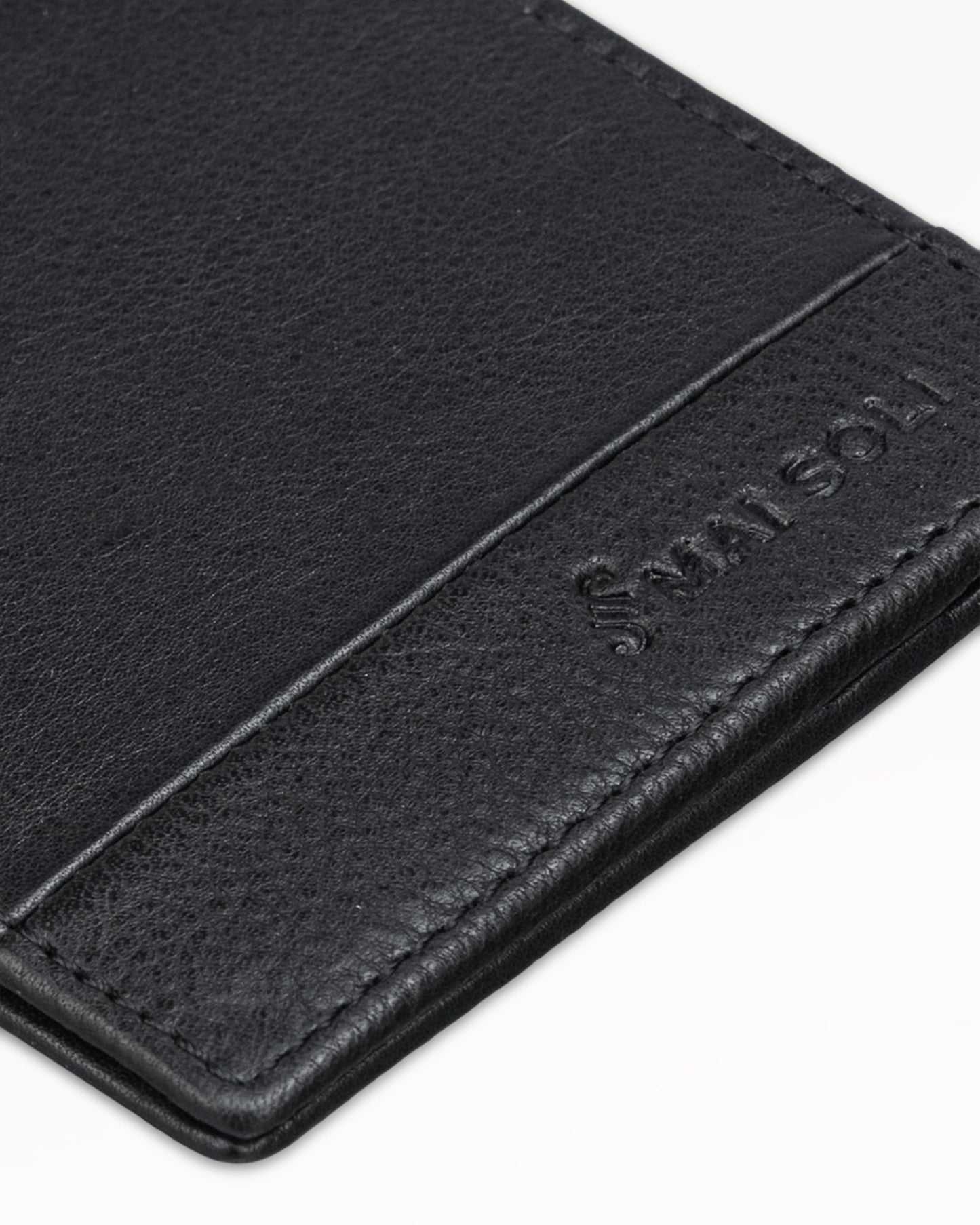 Antique Money Clip Wallet - Black