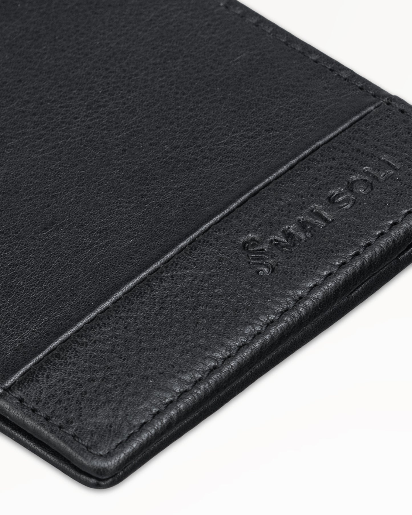 Antique Money Clip Wallet - Black