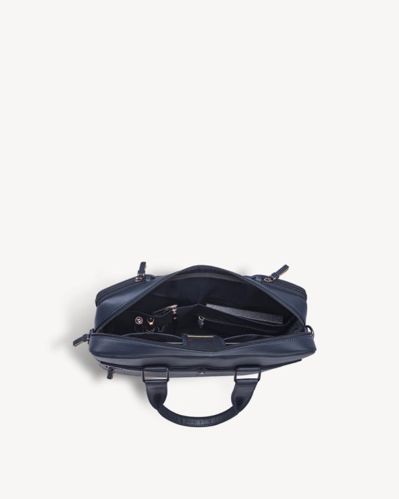 Carter Multi-pocket Laptop Bag - Navy Blue