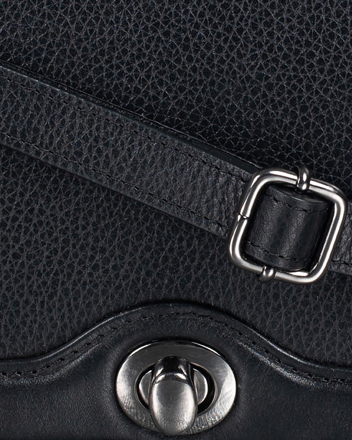 Bowie Leather Crossbody Bag - Black