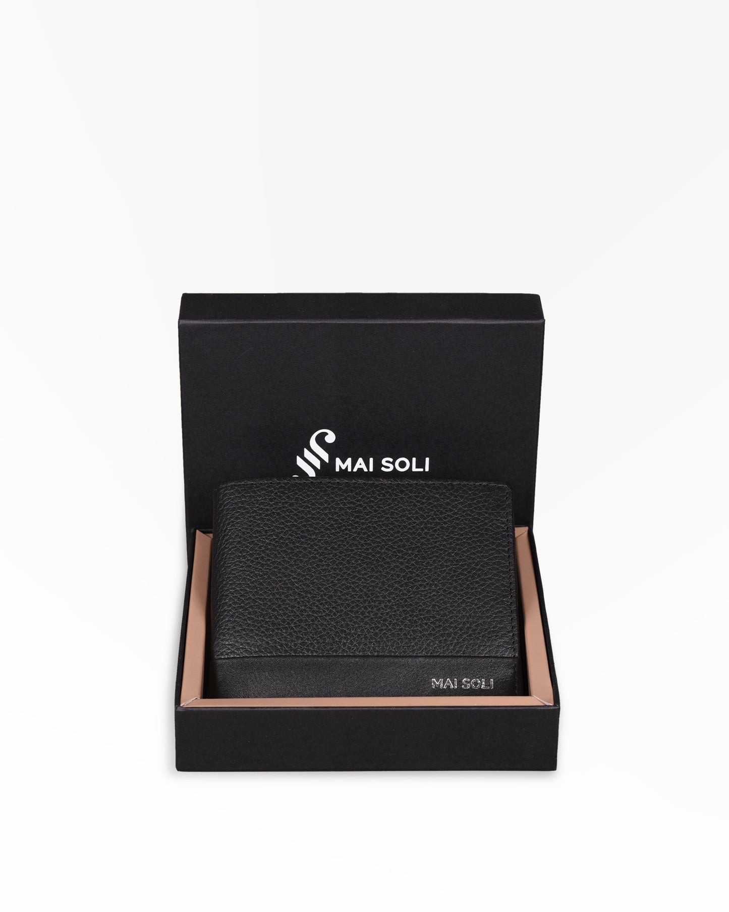 Pilot Bi-fold Leather Men's Wallet with Classy Gift Box & 8 Credit Card Holder- Black