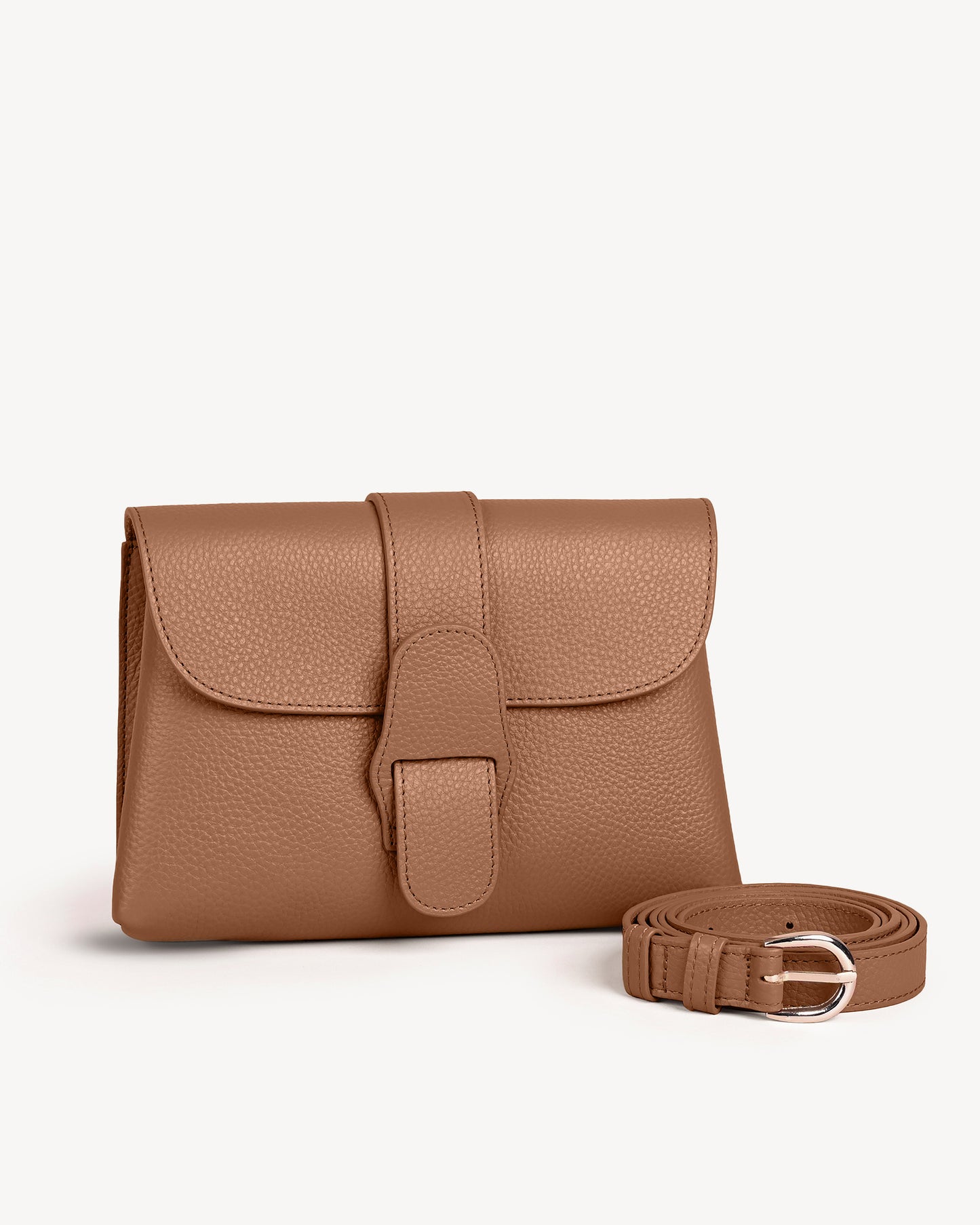 Claire Mini Envelope Clutch - Hazelnut
