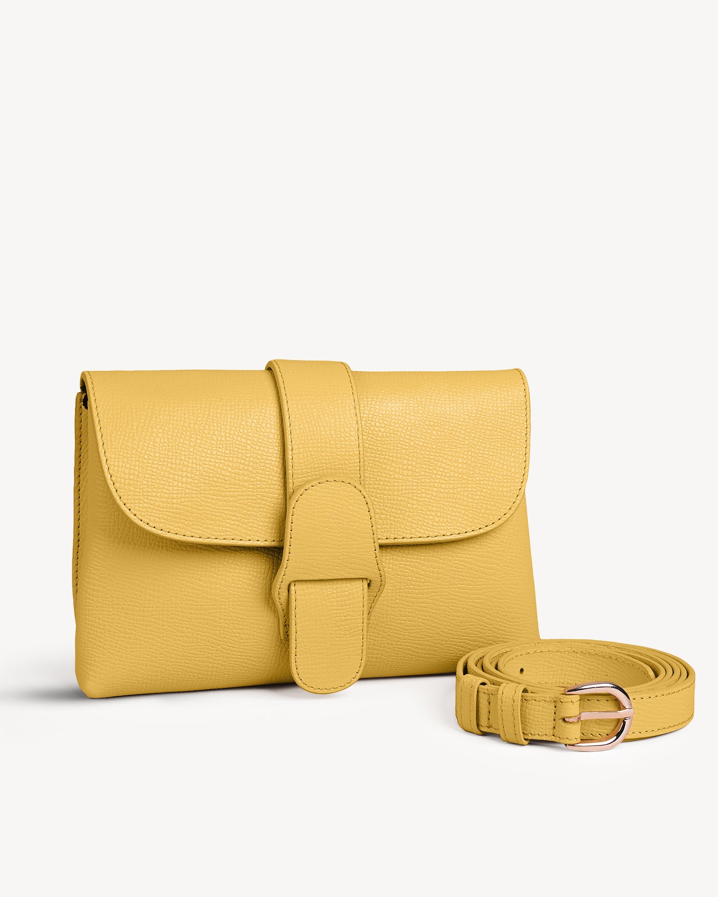 Claire Mini Envelope Clutch - Yellow