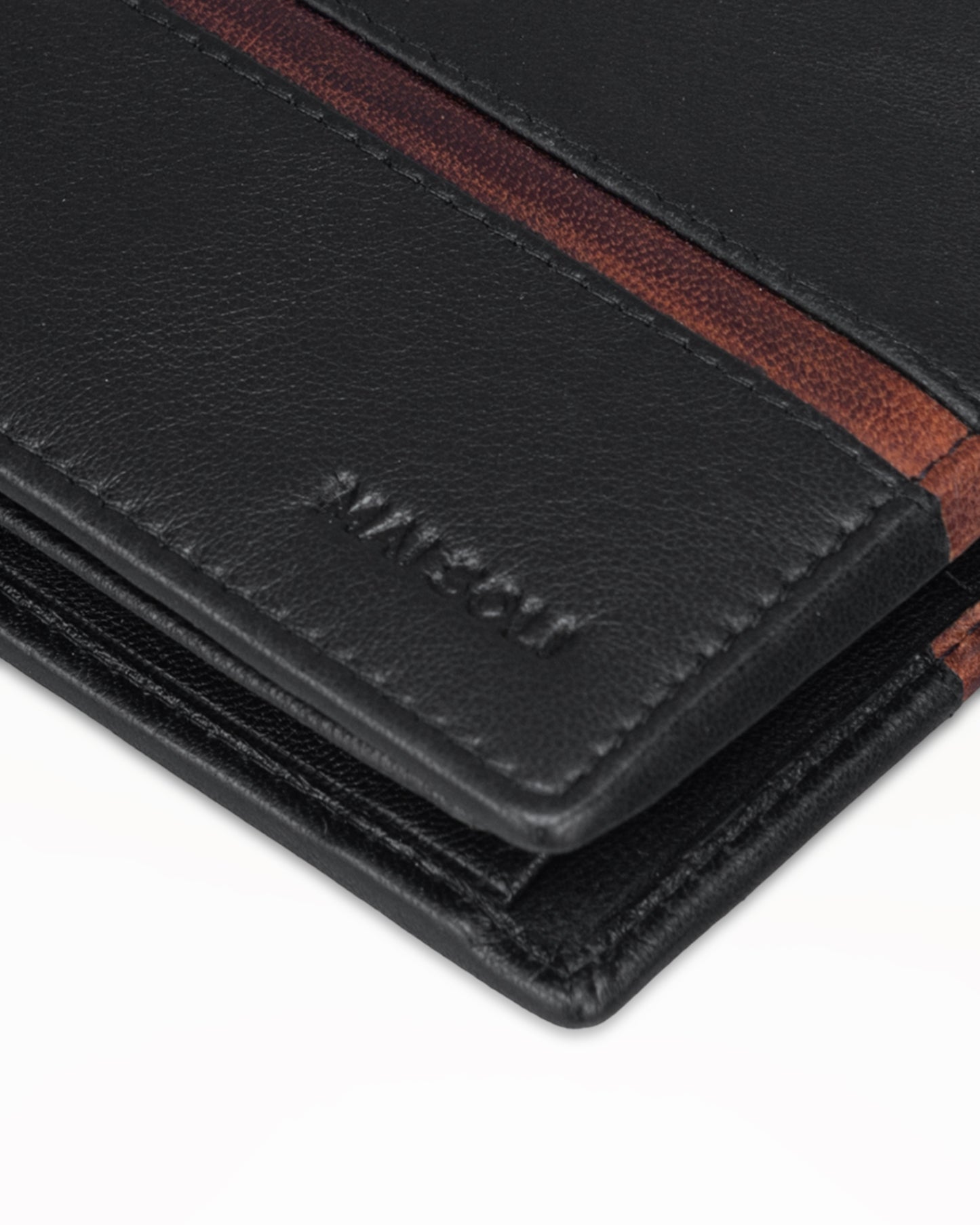 Spark Bi-fold Wallet + Key Ring Gift Set - Black & Brown