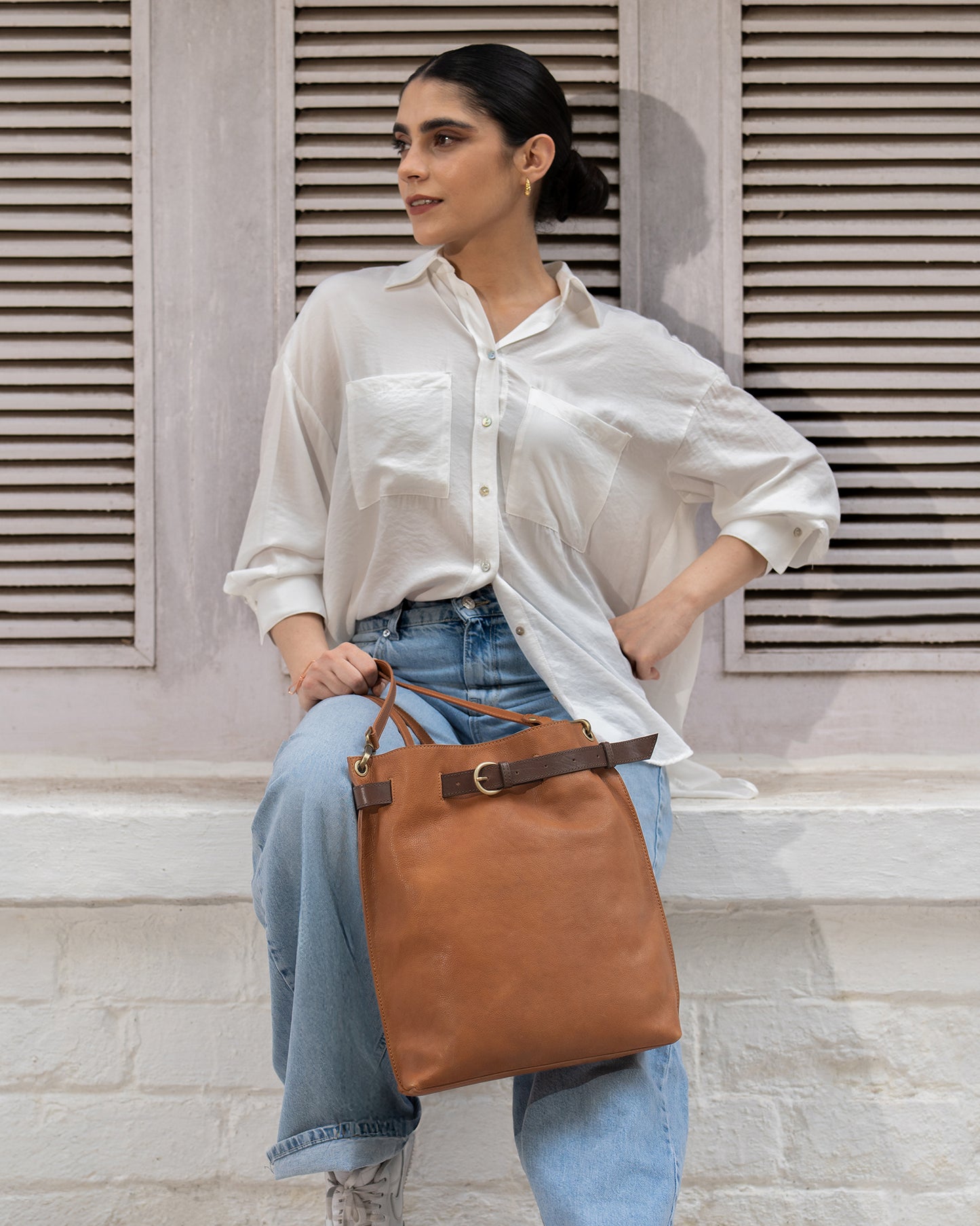Santorini Backpack - Vintage Caramel