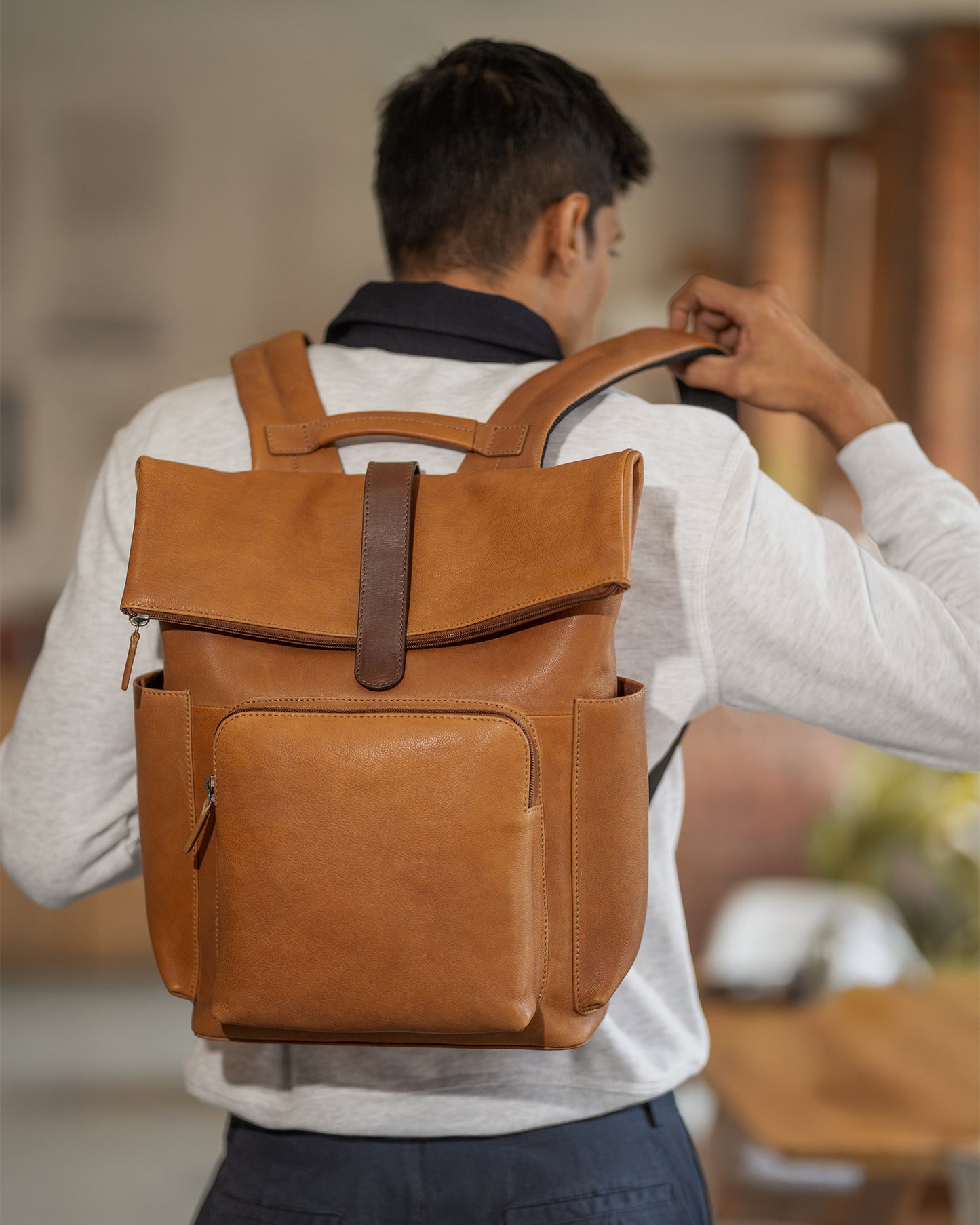 Stockholm Backpack - Vintage Caramel