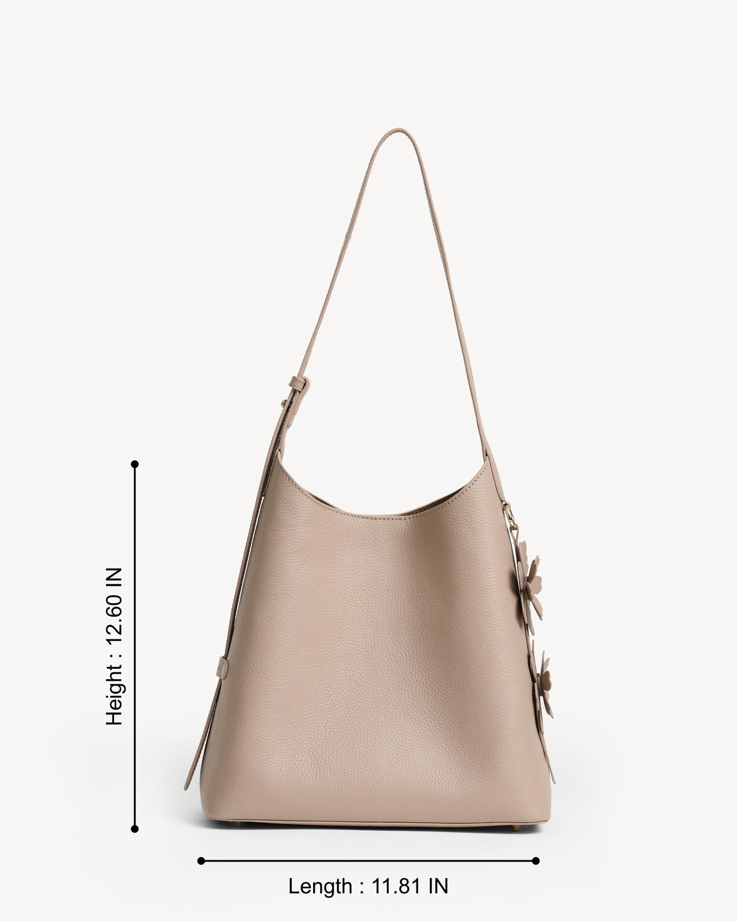 Daphne Bucket Tote Bag (Small) - Nude