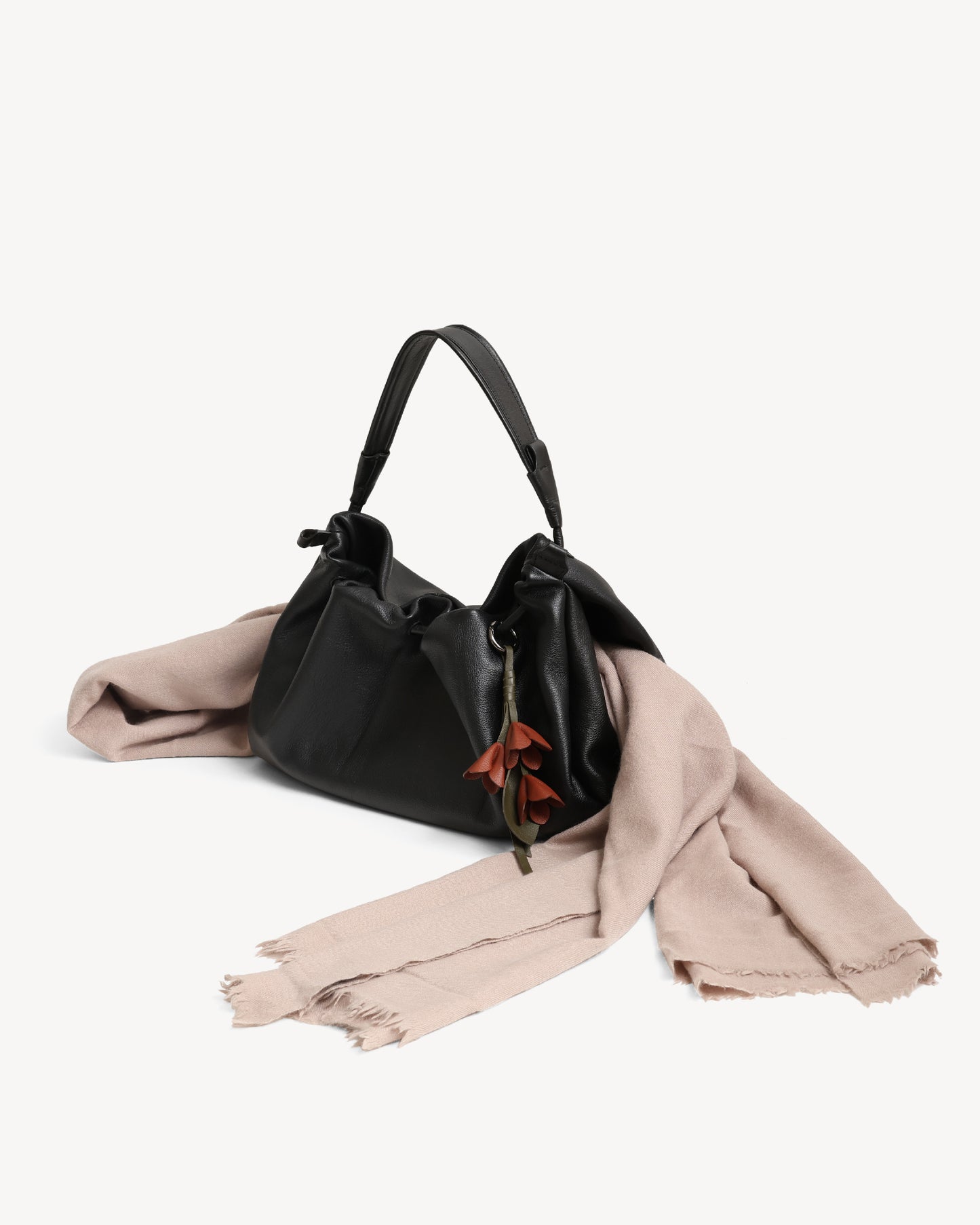 Cynthia Gather Handbag - Black