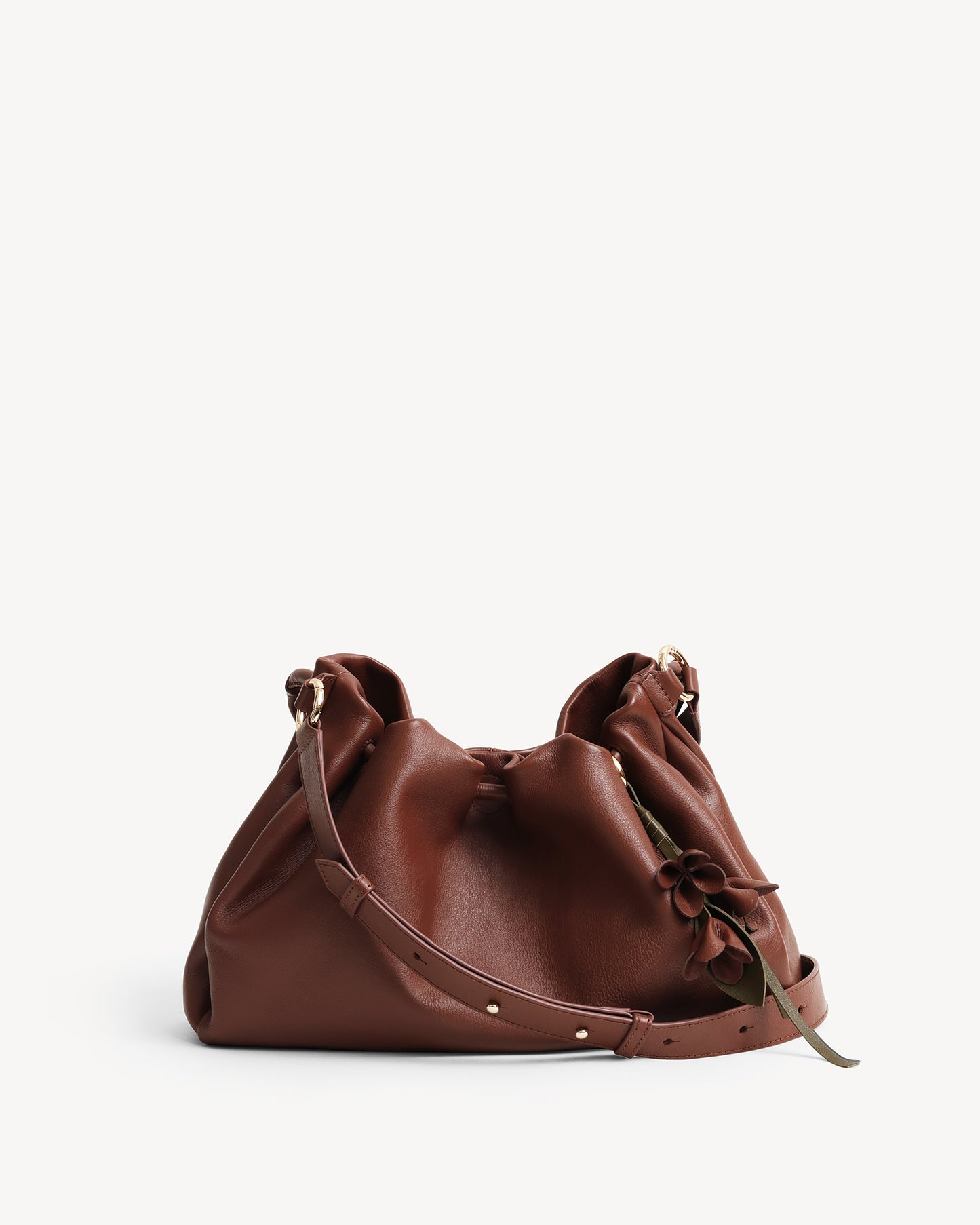 Cynthia Gather Handbag - Brown