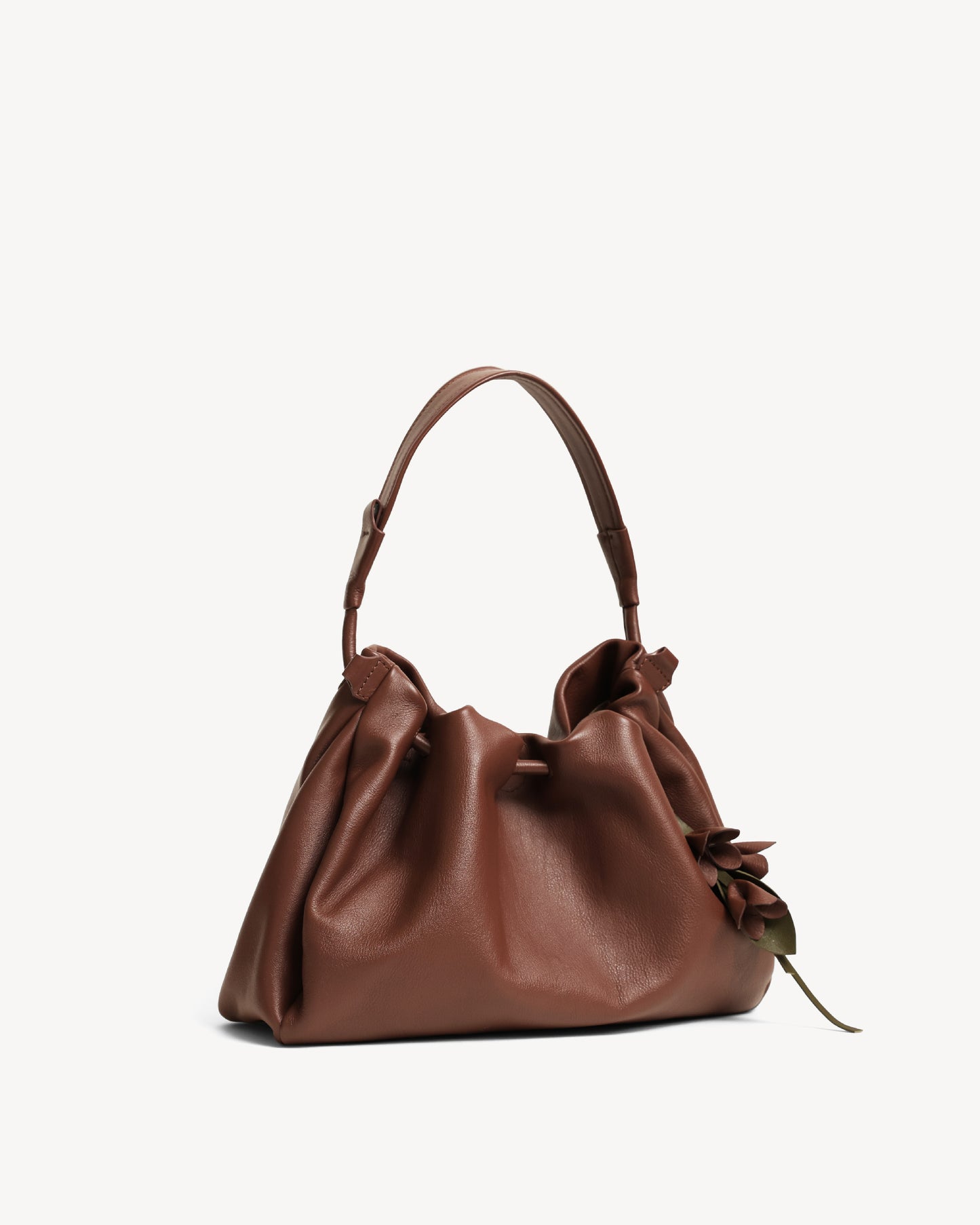 Cynthia Gather Handbag - Brown