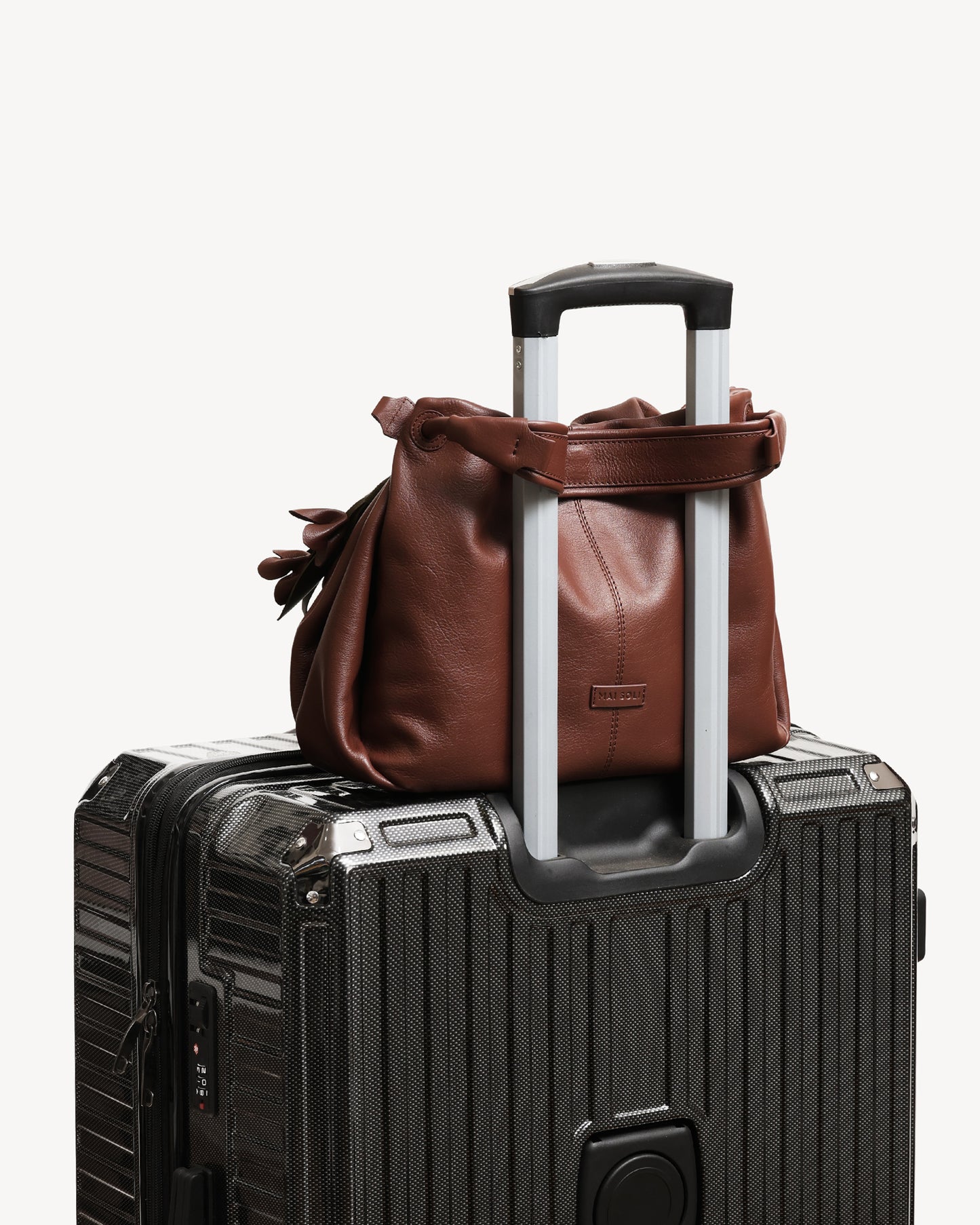 Cynthia Gather Handbag - Brown