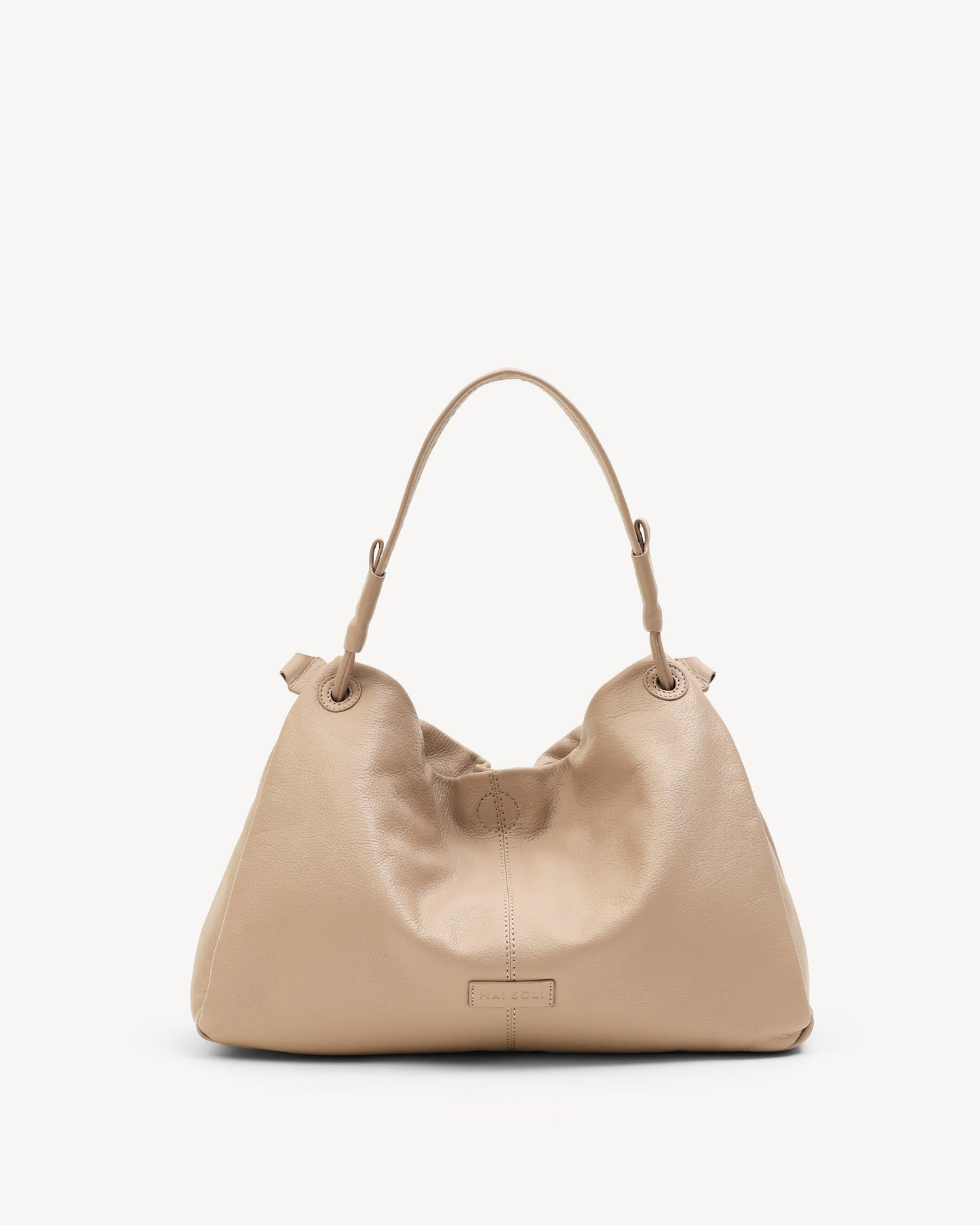 Cynthia Gather Handbag - Nude