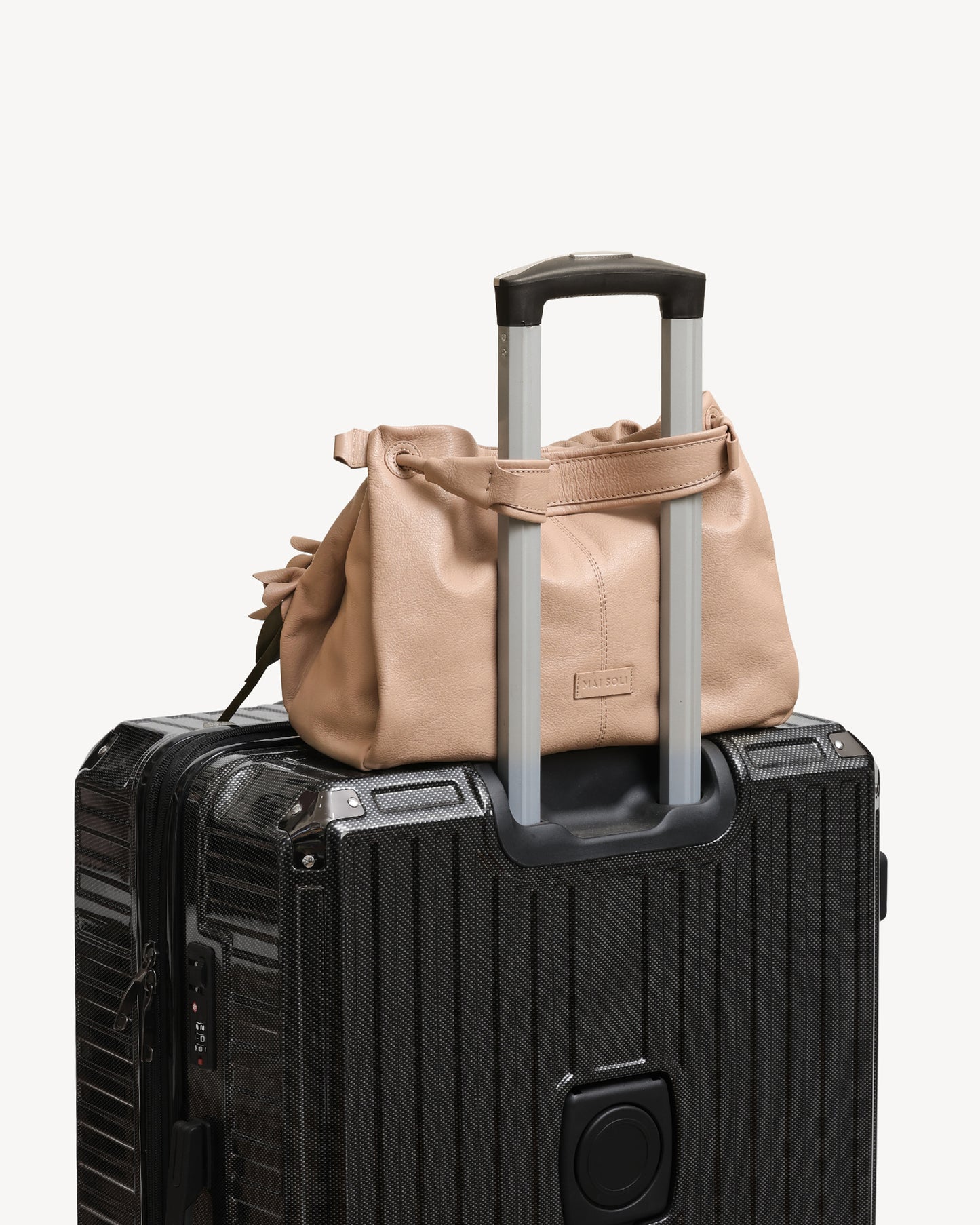 Cynthia Gather Handbag - Nude