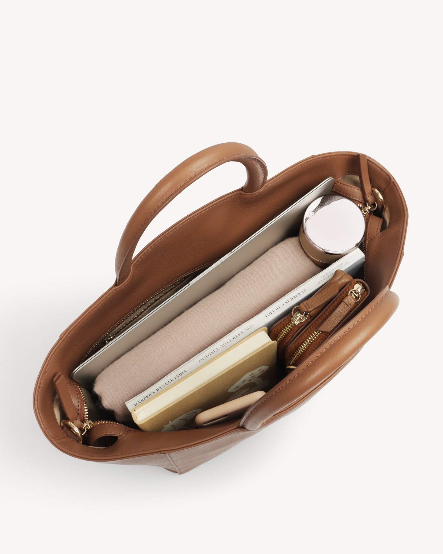Riley Satchel Bag - Hazelnut