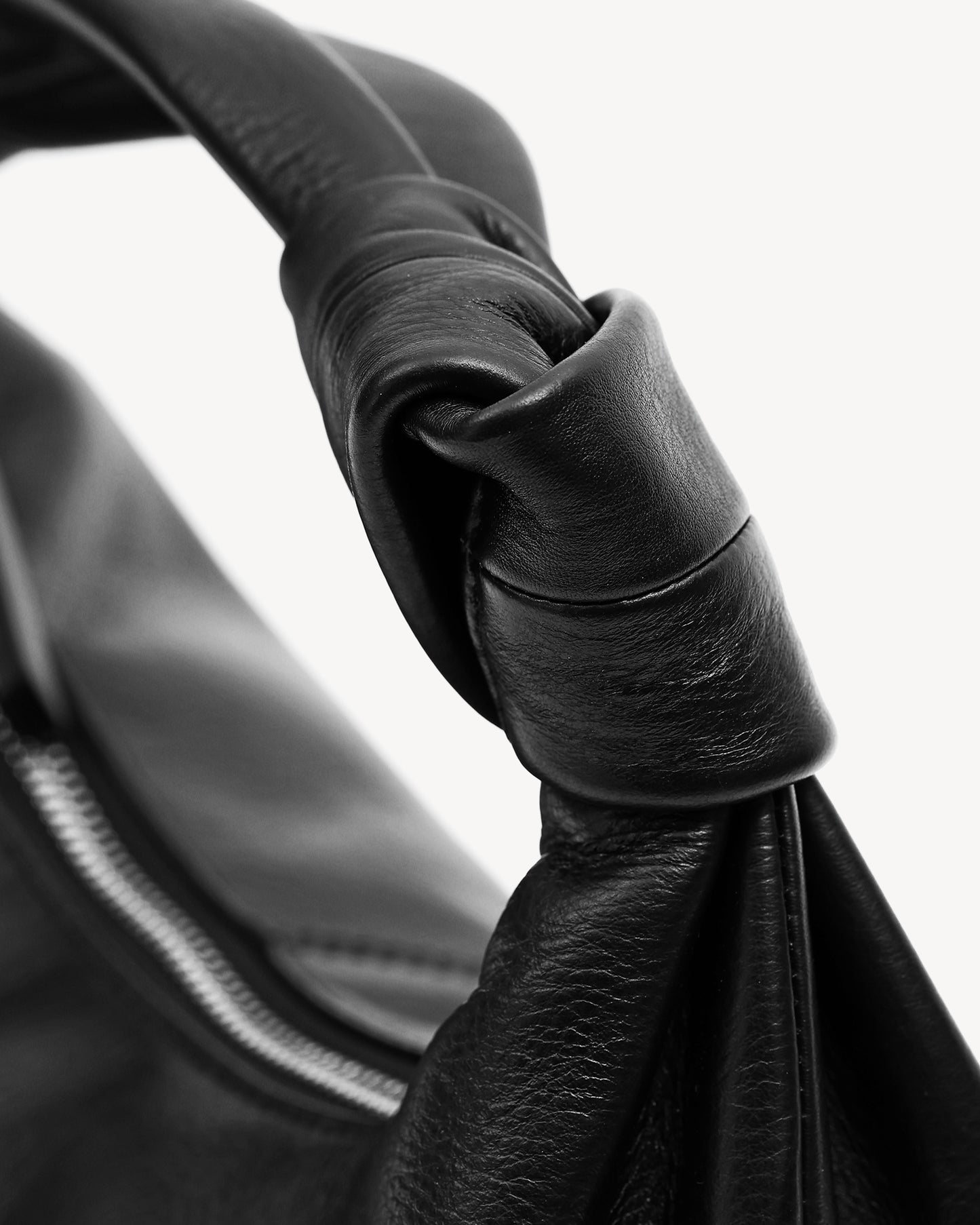 Diana Knotted Handbag - Black