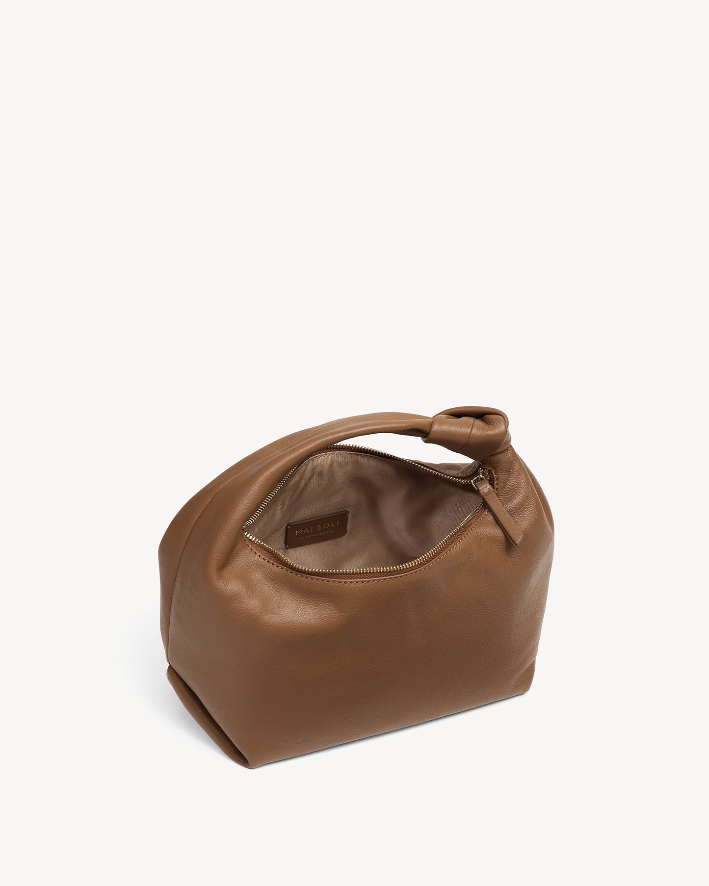 Diana Knotted Handbag - Tobacco