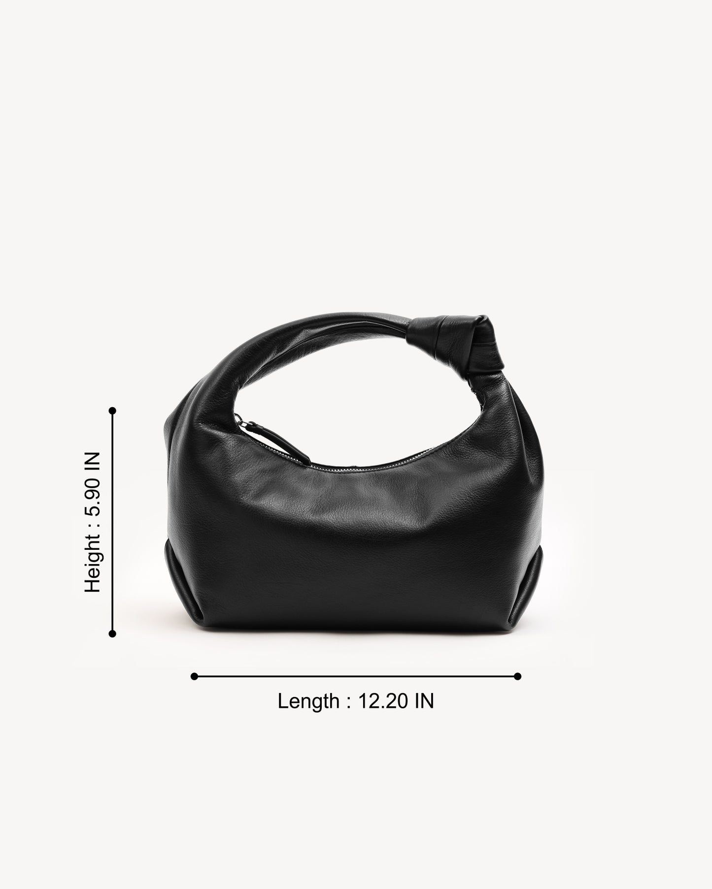 Diana Knotted Handbag - Black