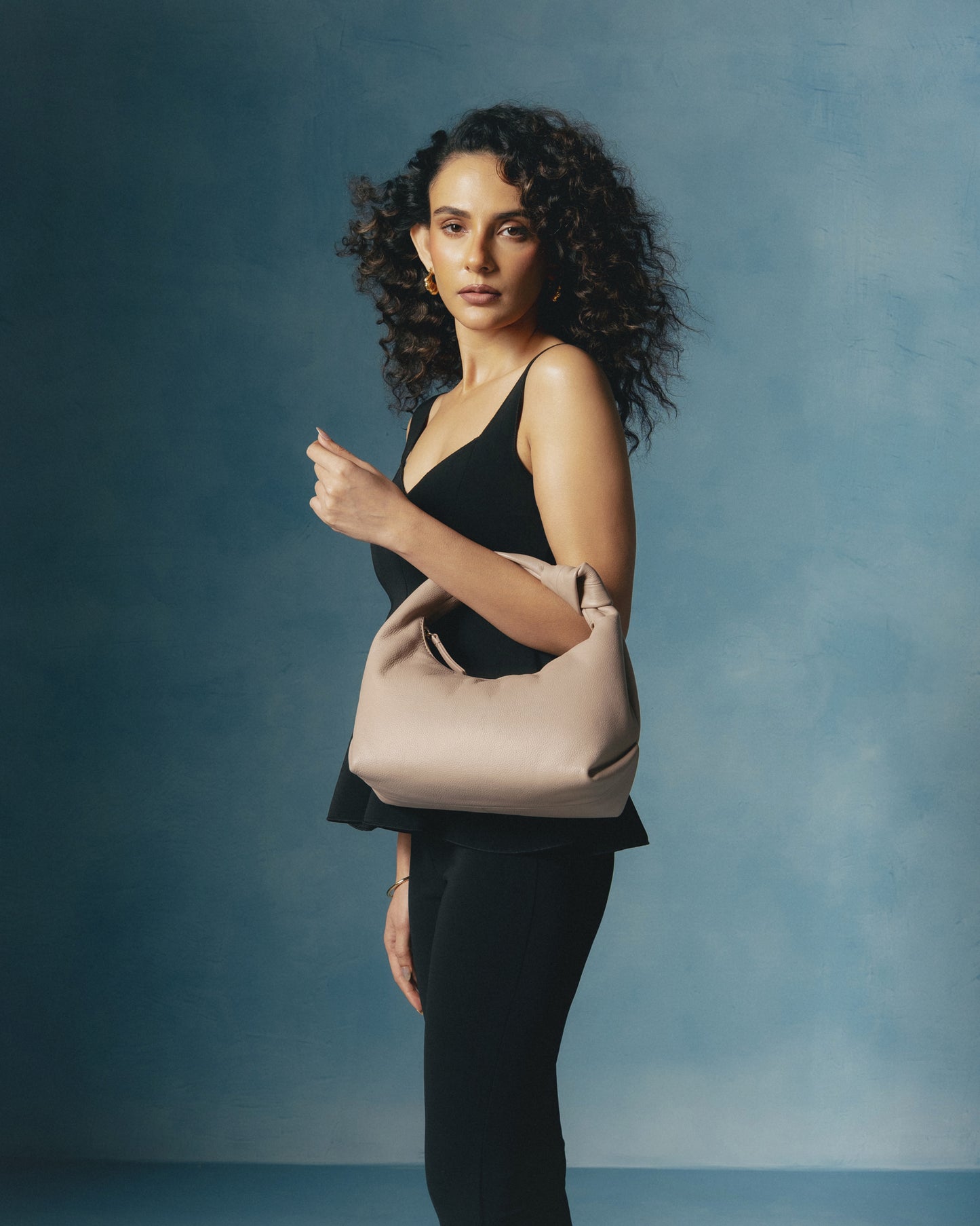 Diana Knotted Handbag - Black