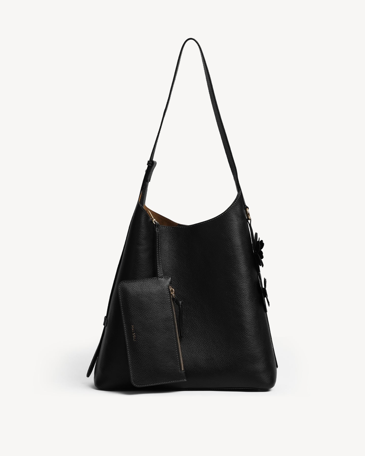 Daphne Large Bucket Tote - Black